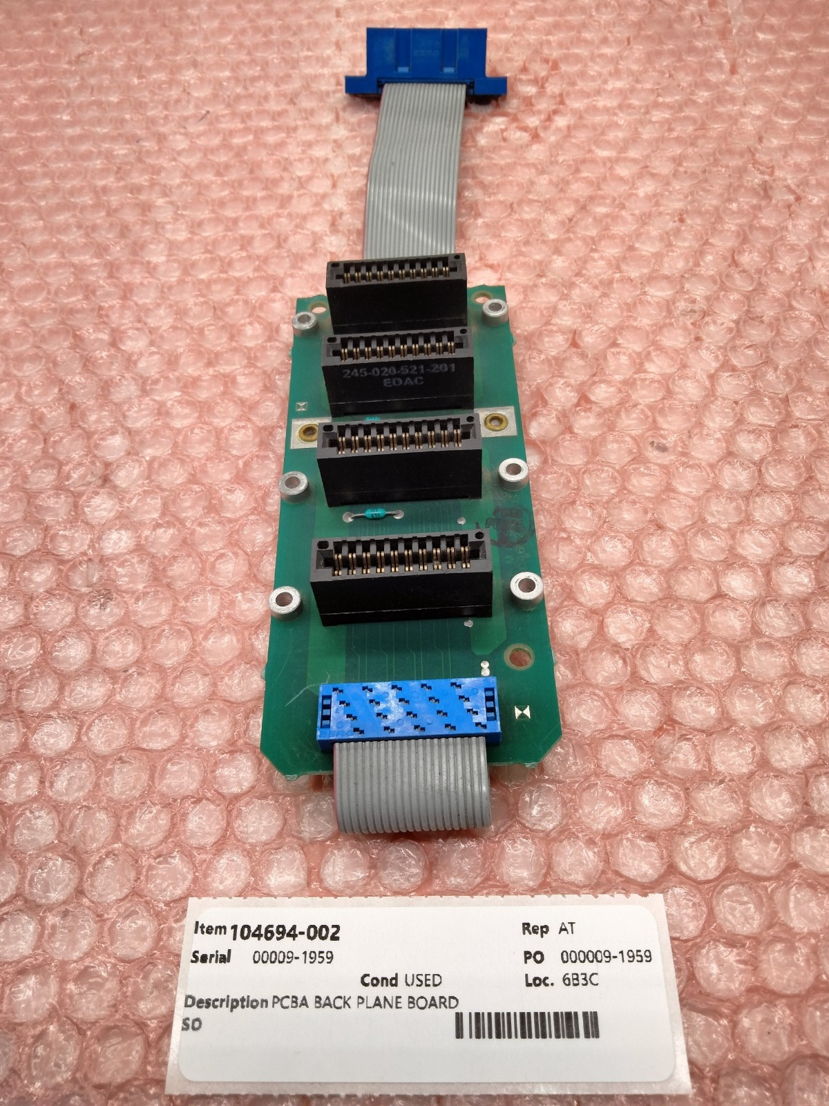 PRINTRONIX 104694-002 PCBA BACK PLANE