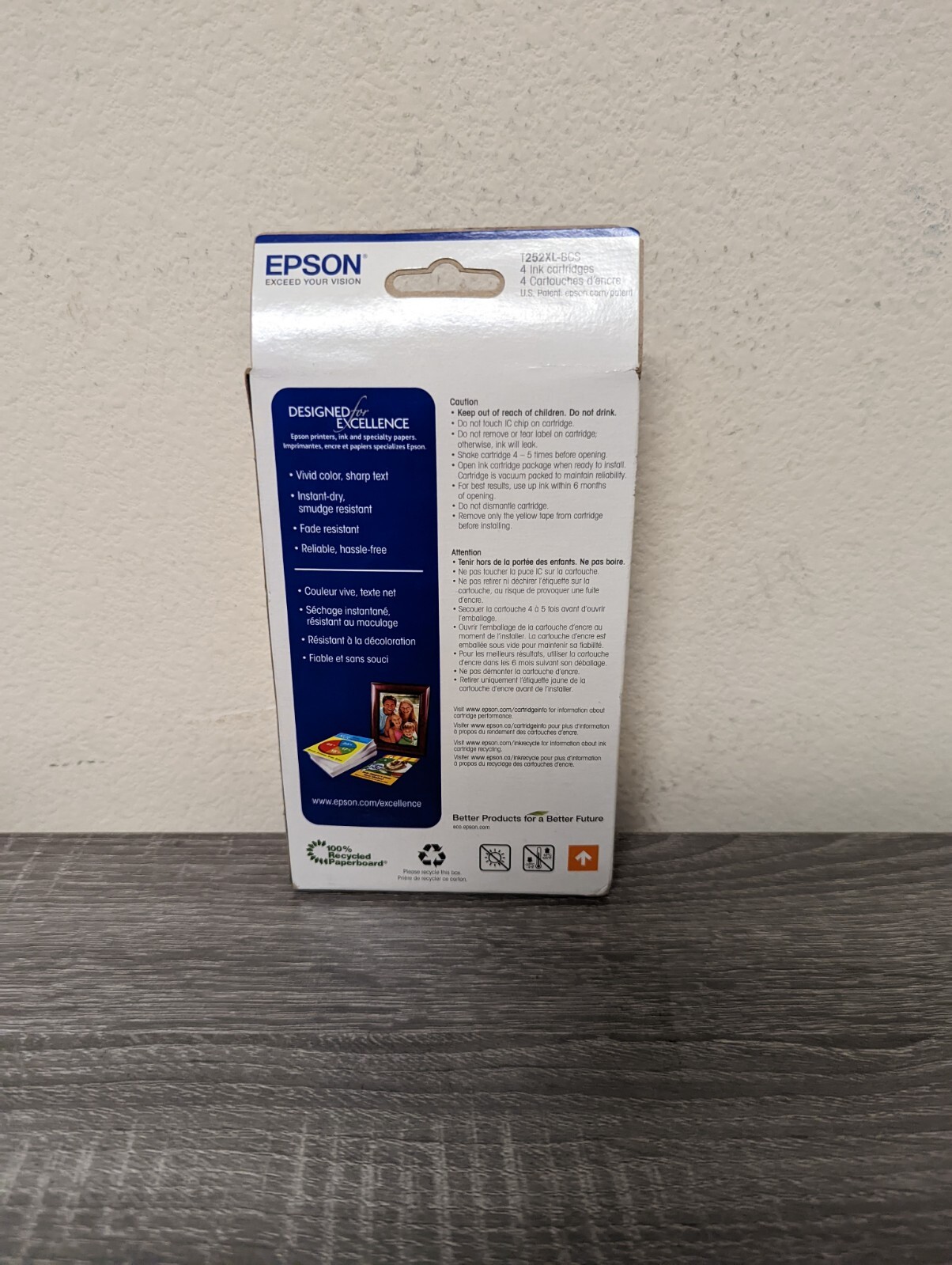 Epson T252XL-BCS C13T253920 Ink Cartridges Black Cyan Magenta Yellow Genuine