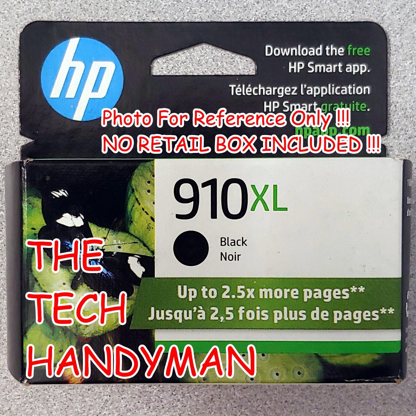 HP GENUINE 910XL BLACK INK (NO RETAIL BOX) OFFICEJET 8010 8010e 8012 8012e 8013