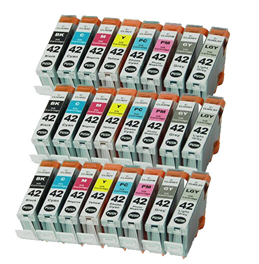 Ink Cartridge Replacement for Canon CLI 42 Pixma Pro-100 Professional Printer