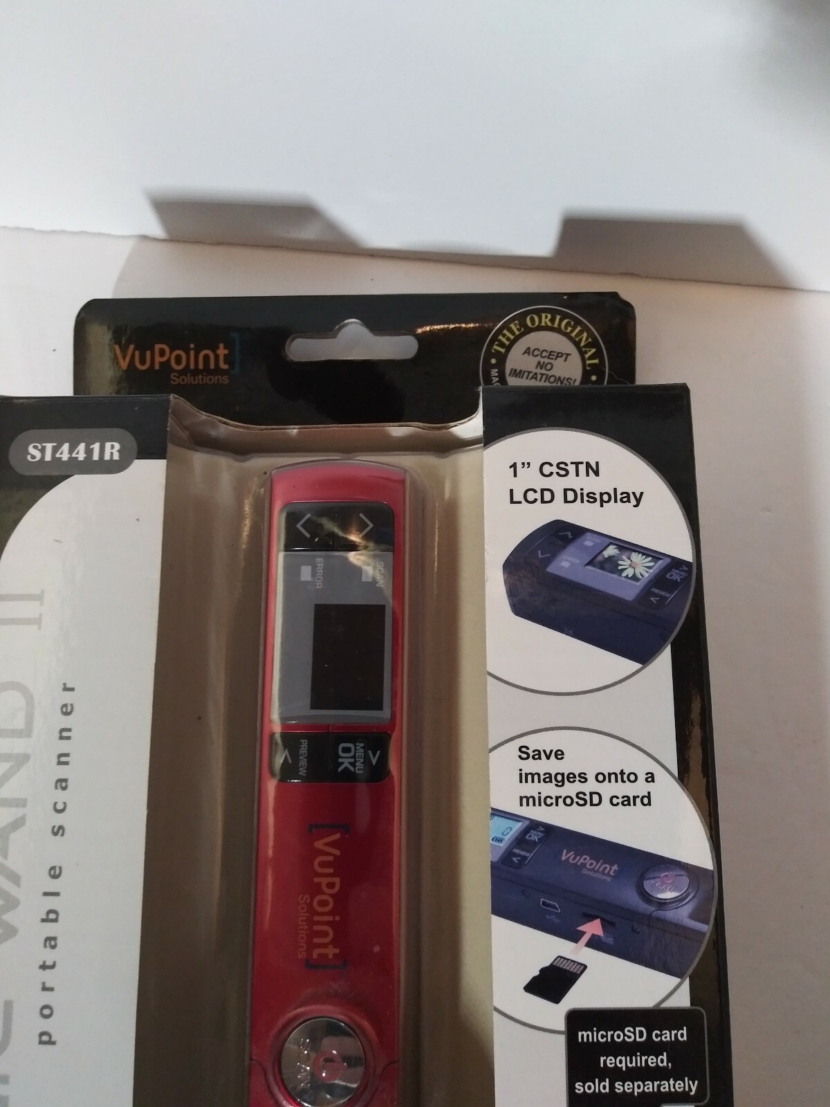 VuPoint Magic Wand II 2 Portable Scanner Photos Convert JPG ST441R (28480-2) New