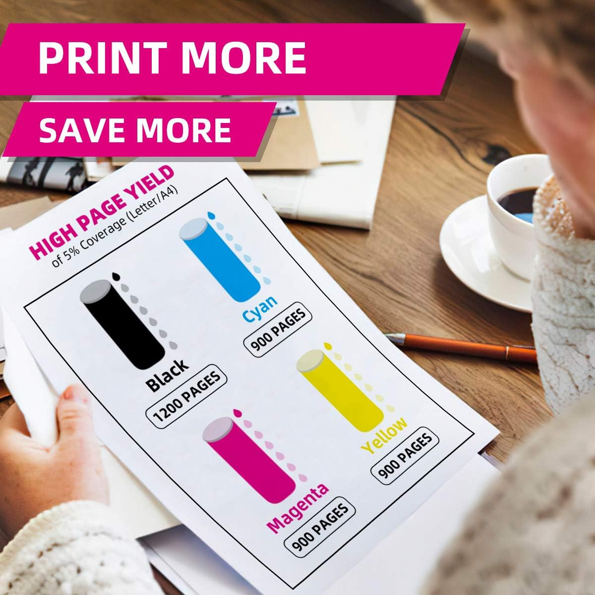 PGI-1200XL Compatible Ink Cartridges Replacement for Canon MB2320 MB2720 MB2700