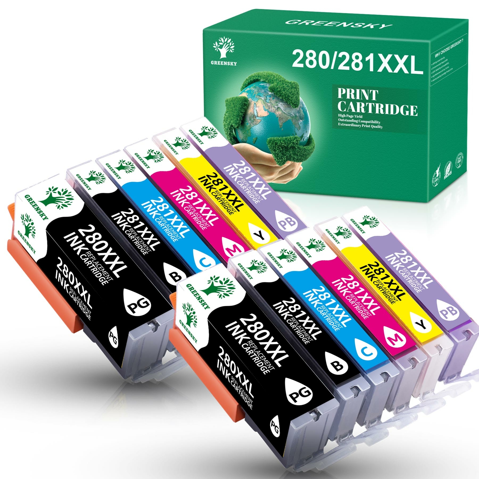 PGI-280 CLI-281XXL Ink Cartridge For Canon Pixma TR4700 TS9120 TR8520 TS6320 Lot