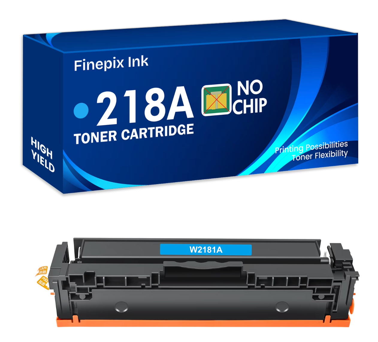 218A Cyan Toner Cartridge (No Chip) Replacement for HP 218A 218X W2183A W2183
