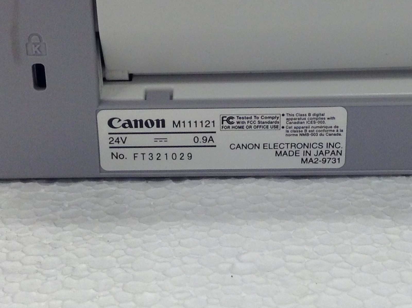 Canon imageFORMULA DR-M140 Document Scanner M111121 USB 116K Scans NO Adapter