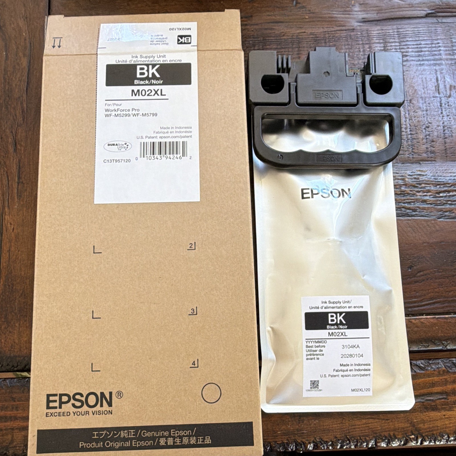 Epson M02XL Black Genuine Ink Supply Unit C13T957120 WF-M5299/WF-M5799
