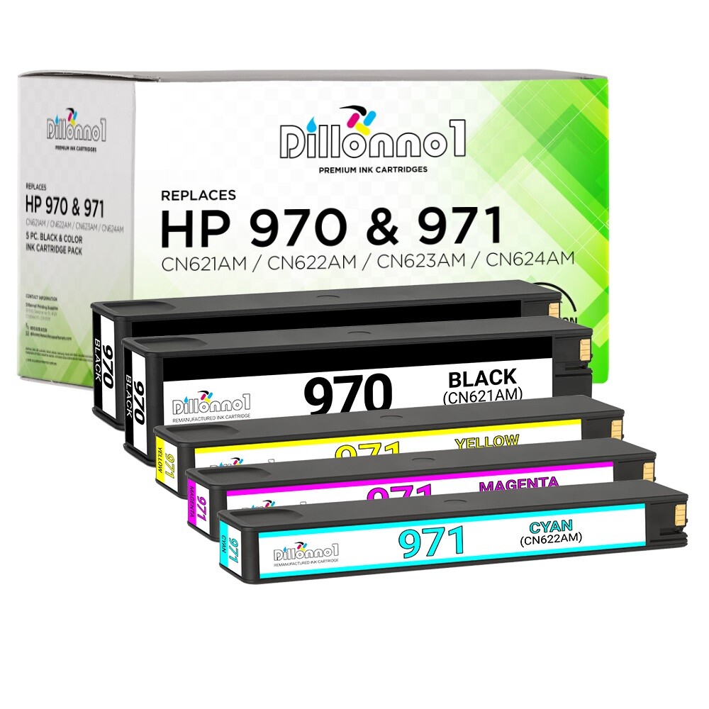 For HP 970 971 BCMY Ink Cartridges for Officejet Pro X451 X476 Printers Lot