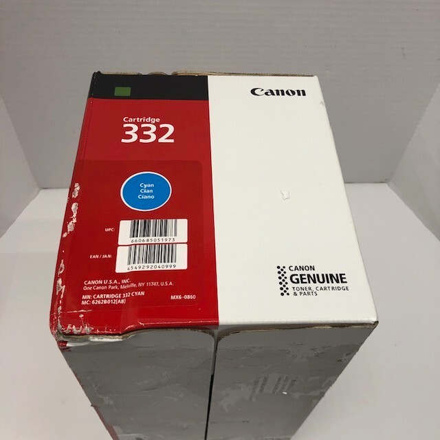Canon 332 Cyan Toner Cartridge 6262B012 Genuine Original OEM – NEW!