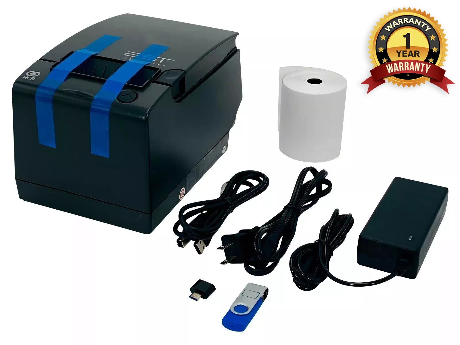 RENEWED NCR RealPOS 7198 Thermal POS Receipt Printer USB 🔥BUNDLE Ready to Print