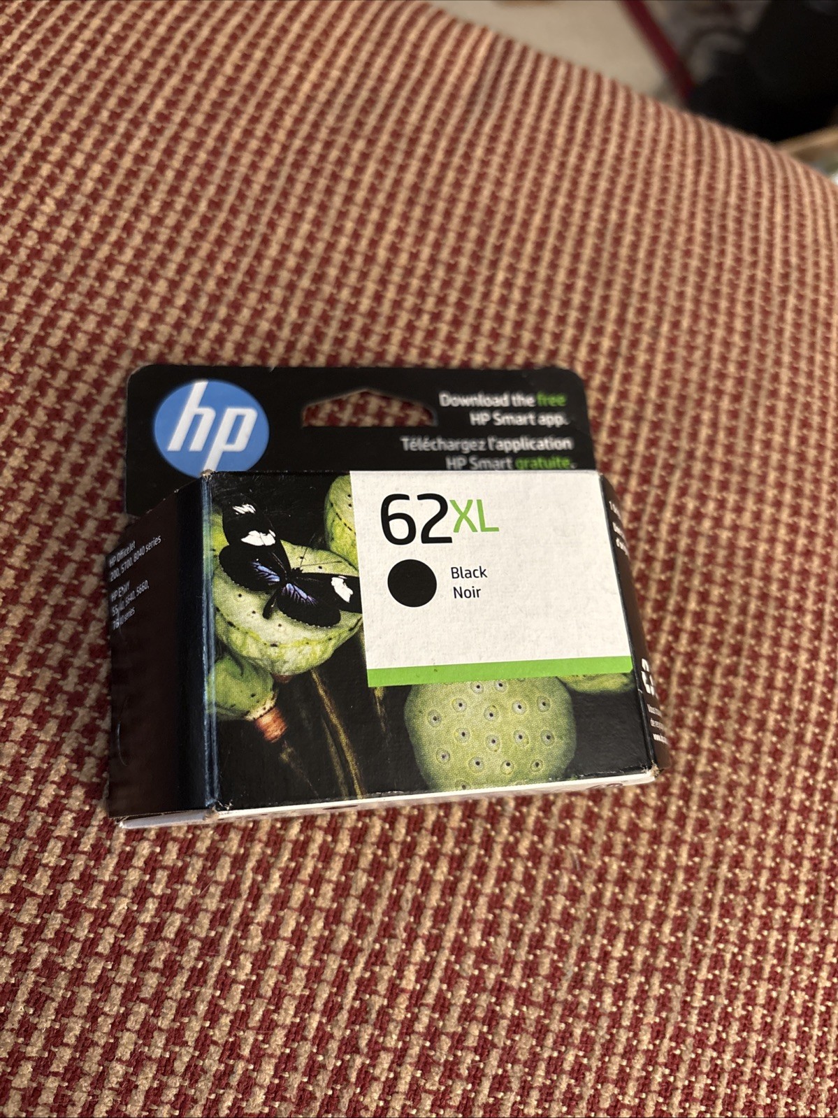 HP C2P05AN 62XL High Yield Ink Cartridge Black Noir Exp. 12/24 *NEW*