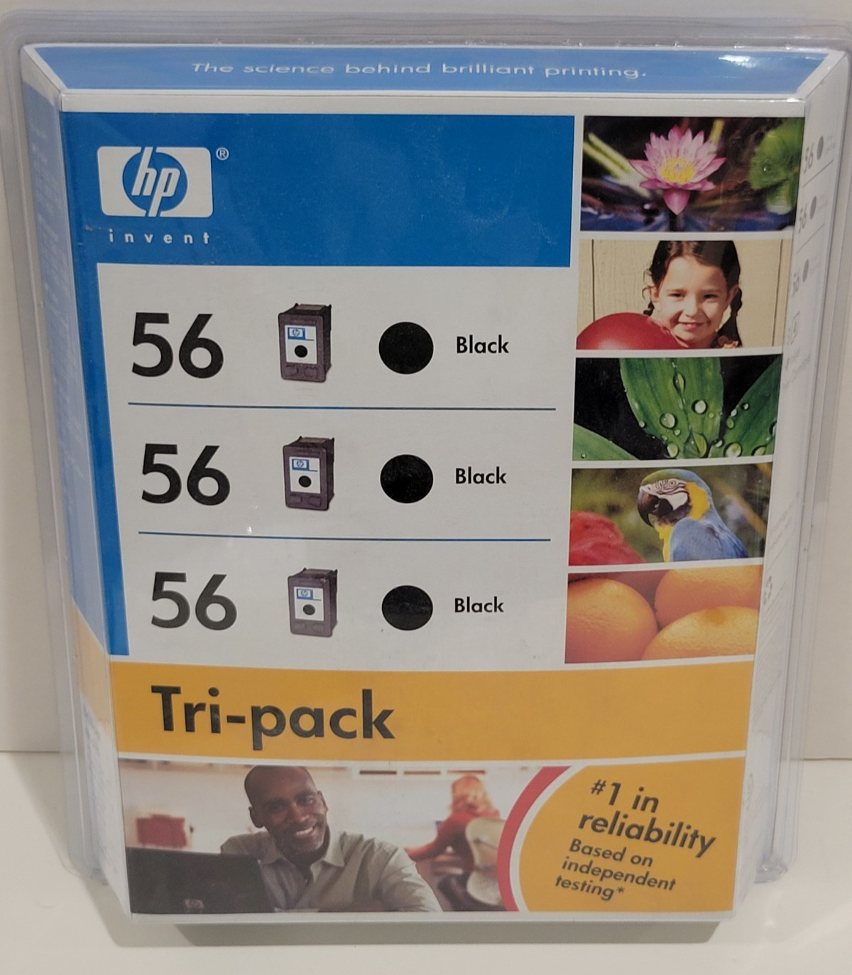 HP 56 Black Inkjet Ink Cartridges Tri Value Pack New Exp April 2008