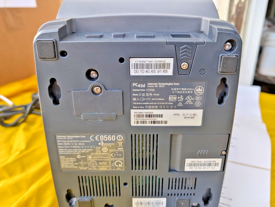 GOOD WORKING Intermec PC43d Thermal Shipping Label Printer 4×6″ UPS FedEx USPS