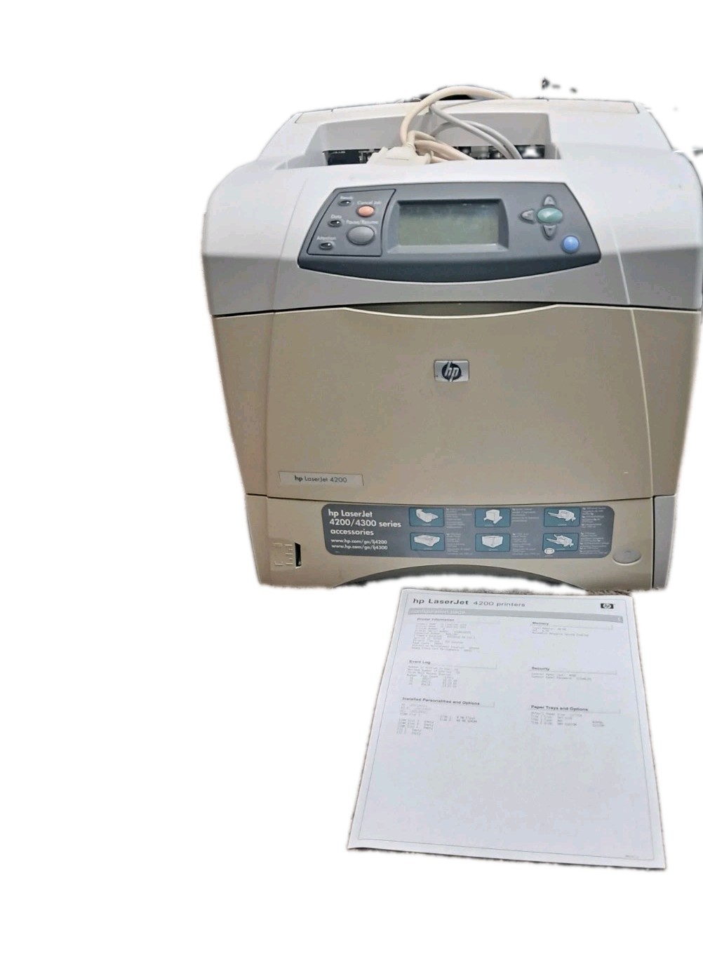 HP LaserJet 4200 Laser Duplex Monochrome Printer Workgroup Network