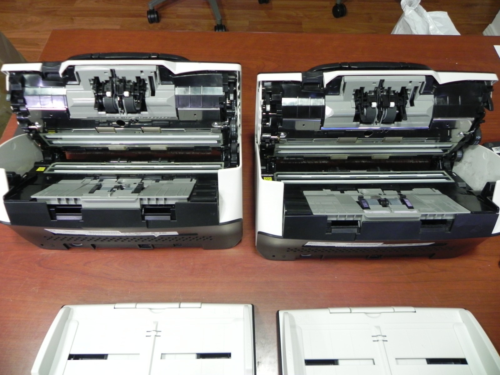 2 Fujitsu fi-7160 Color Duplex Document Scanner Page Count 3k & 6k -PA03670-B055