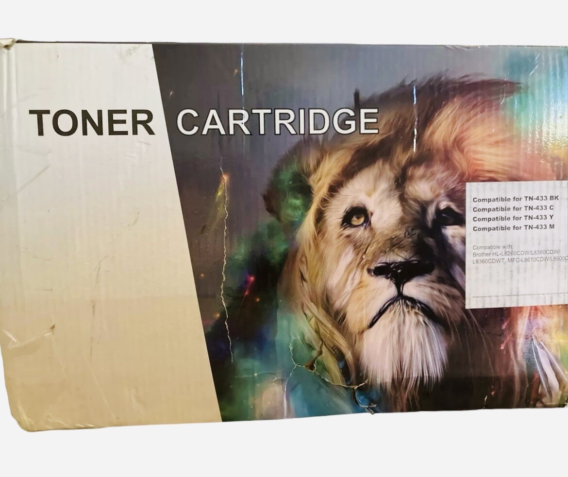 Laser Jet Toner Cool CT-TN-433-4CL Sealed 4pk Compatible TN-433BK 433C 433Y 433M