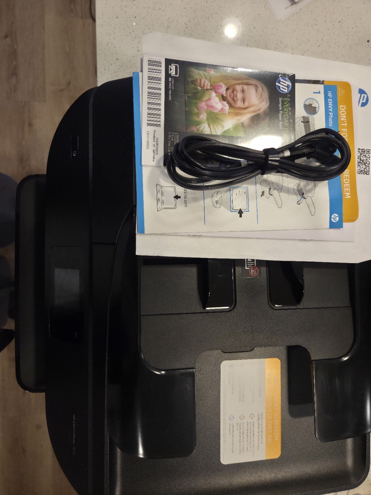 HP ENVY Photo 7858 Inkjet All-In-One Color Printer USB 2.0 K7R96-64022 (TESTED)