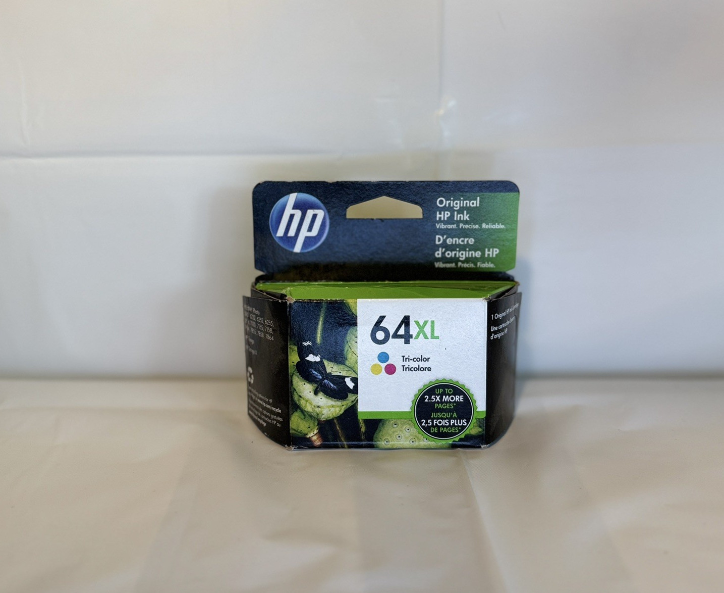 Genuine HP 64XL High Yield Tri-Color Ink Cartridge N9J91AN New Sealed Exp 2022