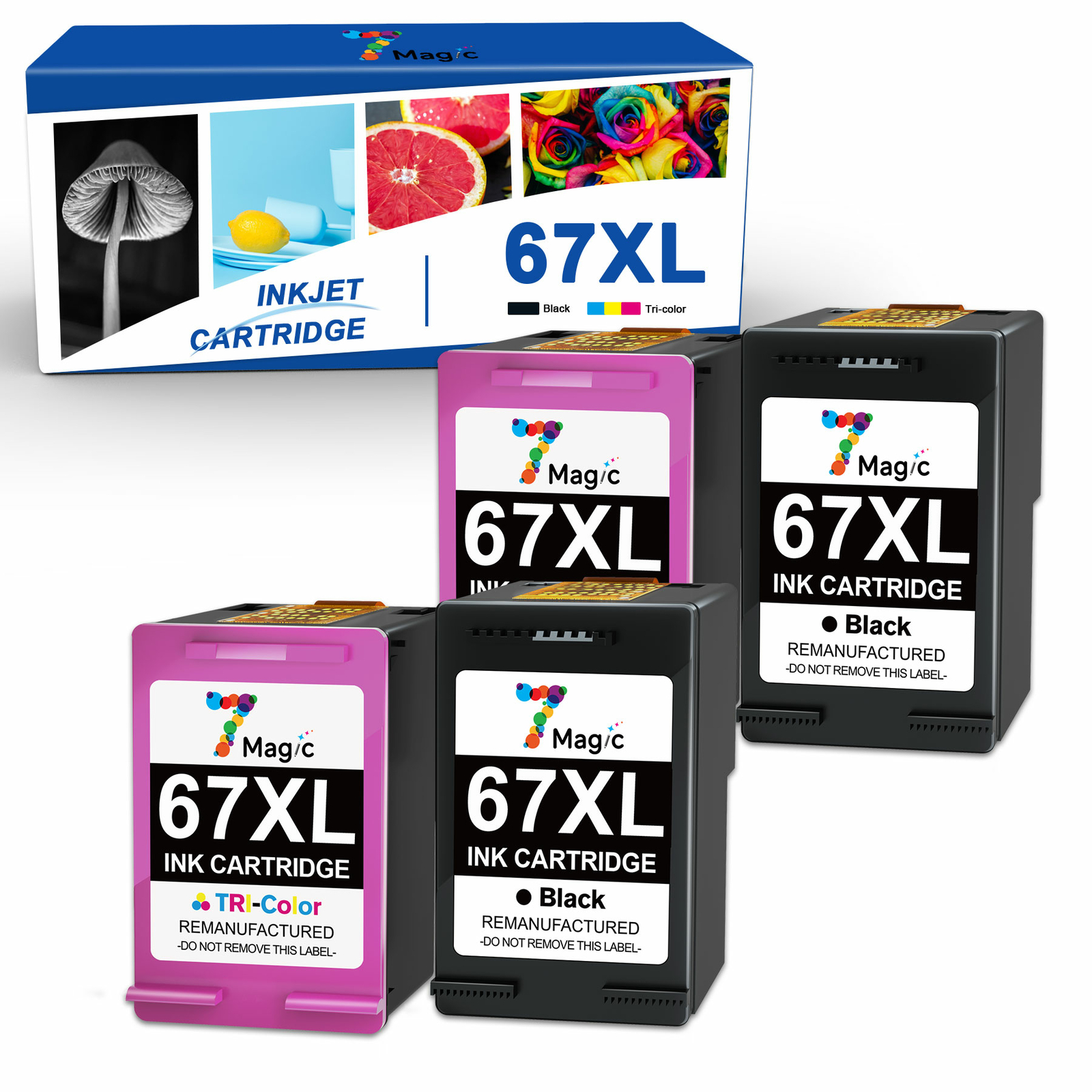 67XXL Ink Cartridges For HP ENVY Pro 6452 6455 6458 Deskjet 4140 4155 4158 lot