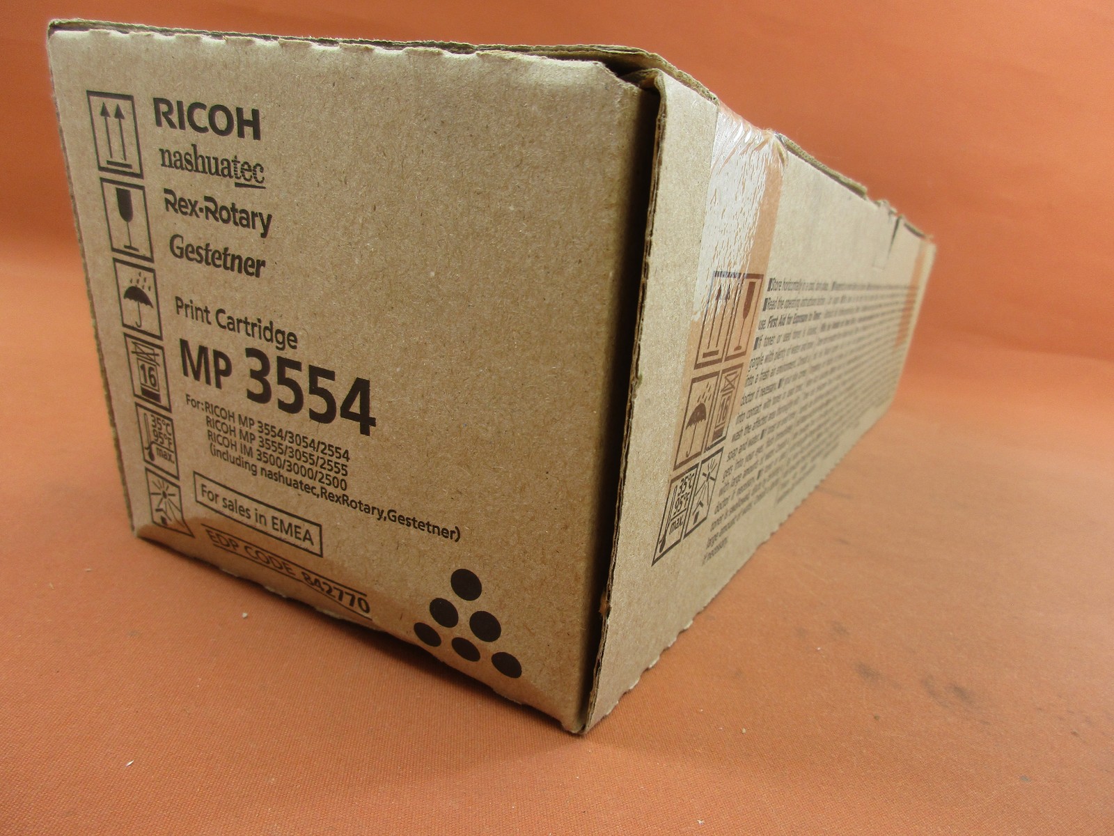 Original Ricoh MP 3554 BK original packaging