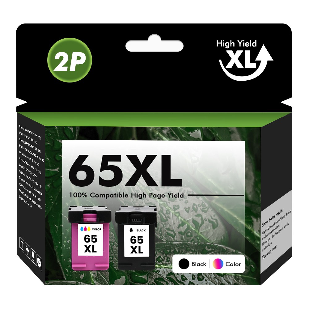 65XL Ink Cartridges For HP Ink 65 XL Deskjet 2600 2652 2636 3720 ENVY 5000 5055