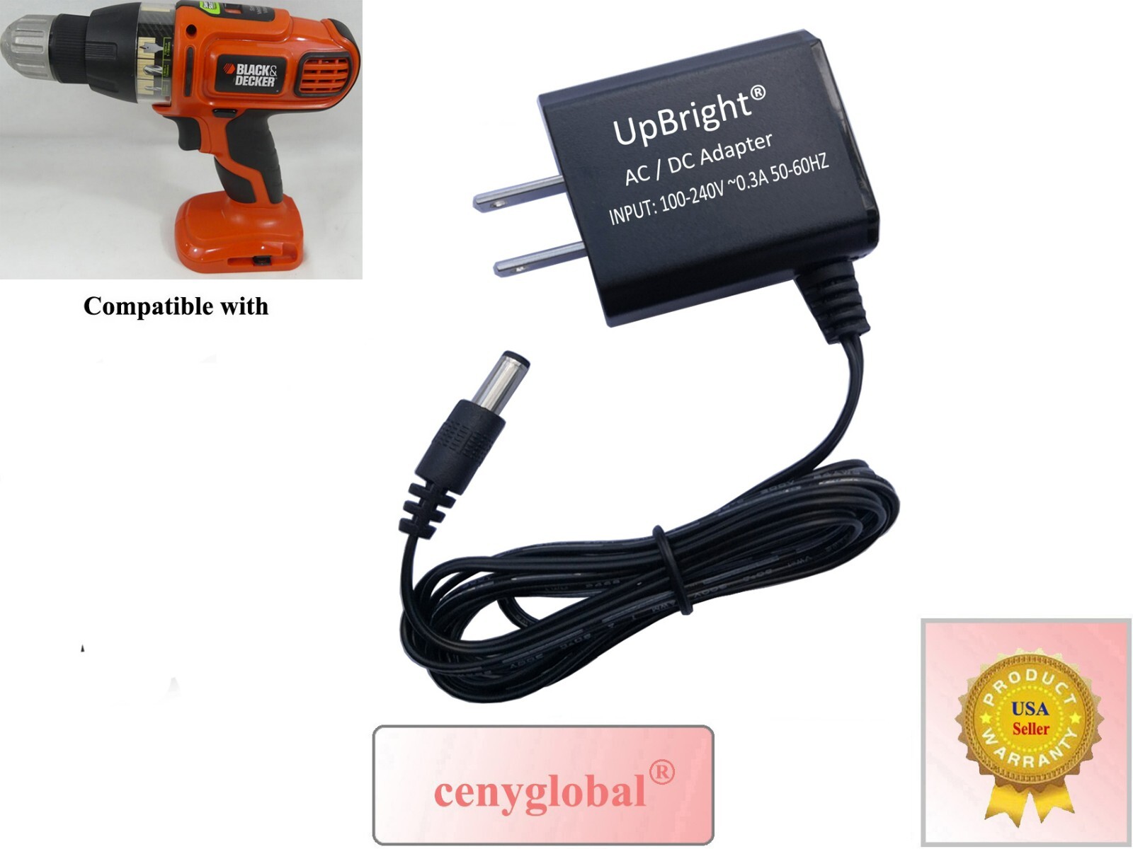 AC Adapter For Black & Decker SS12 SS12C SS12CR 12V Cordless NiCad Drill Charger