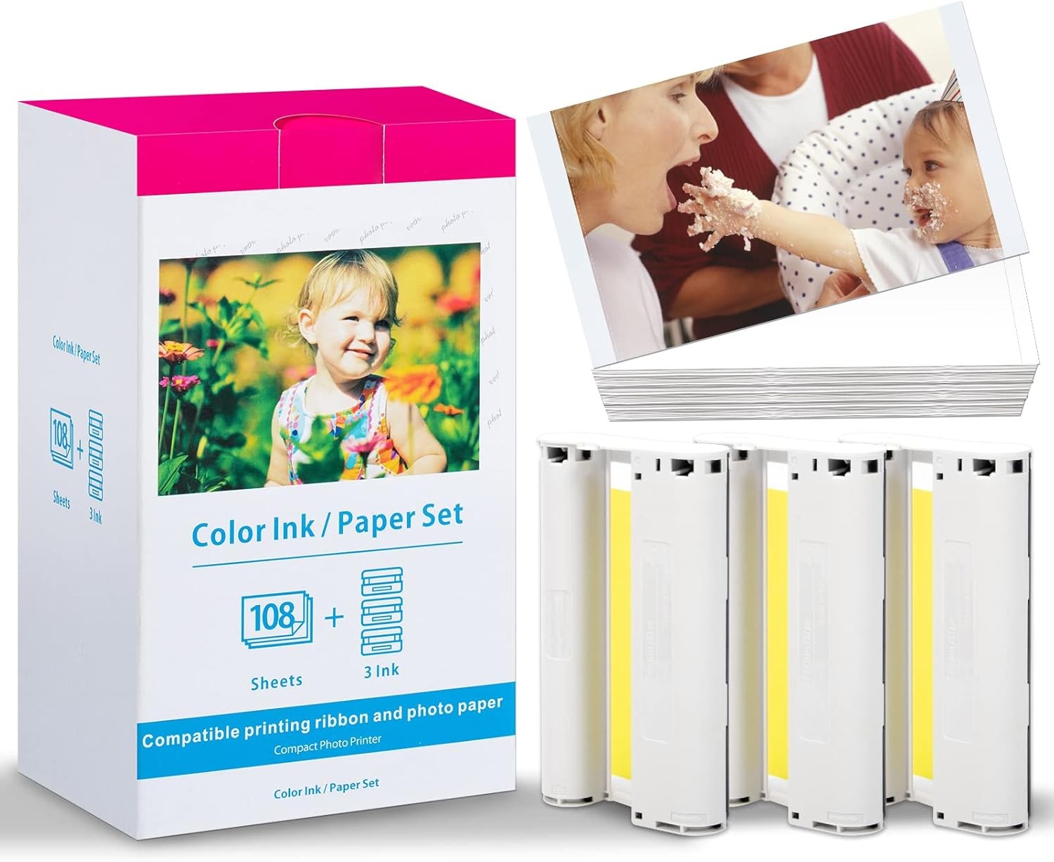 Lot KP-108IN INK Compatible for Canon Selphy CP1300 CP1200 CP1000 CP900 CP1500