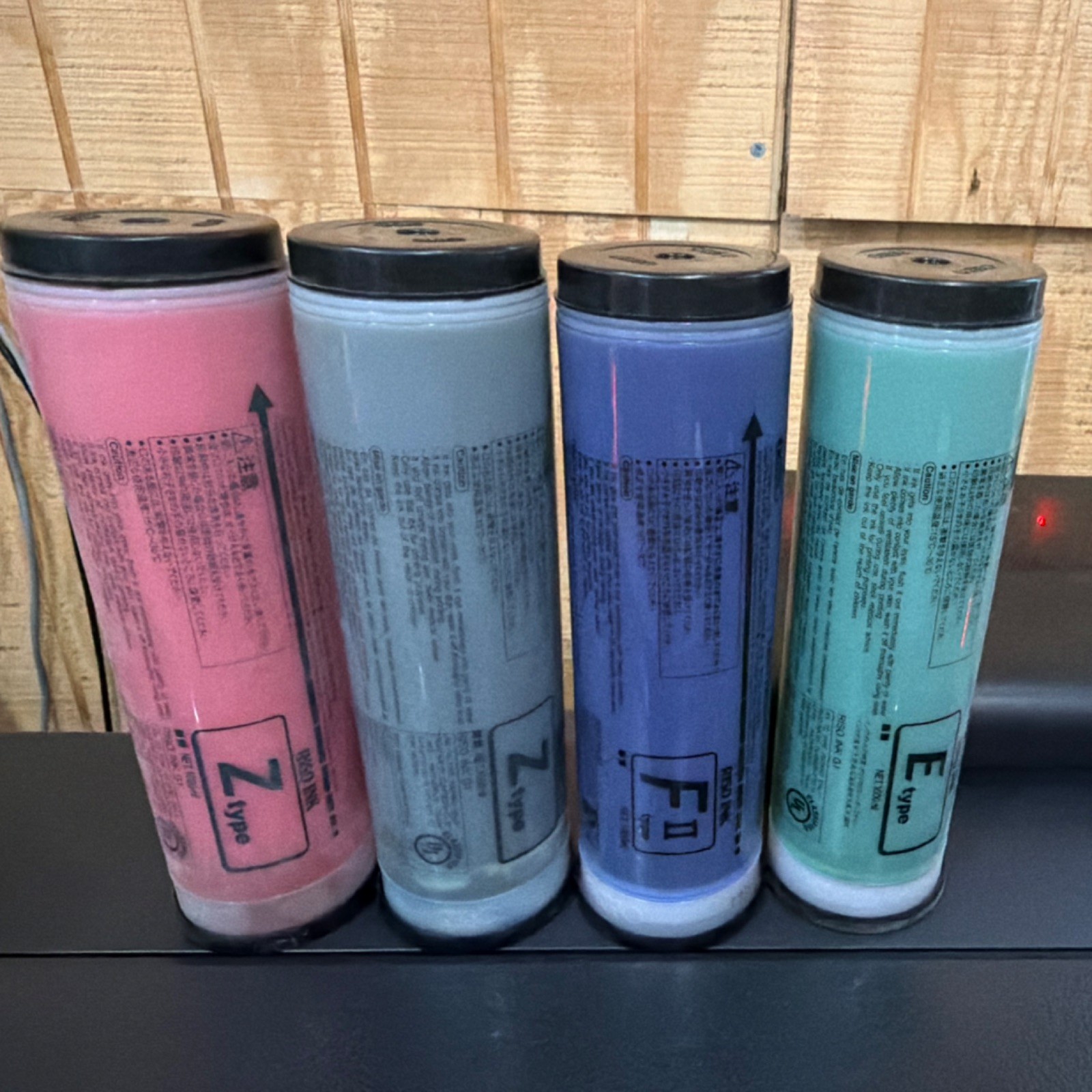 RISO 1000ml Ink Lot – 4 Unopened Custom Colors – Z, FII, E Types – AS IS — OBO