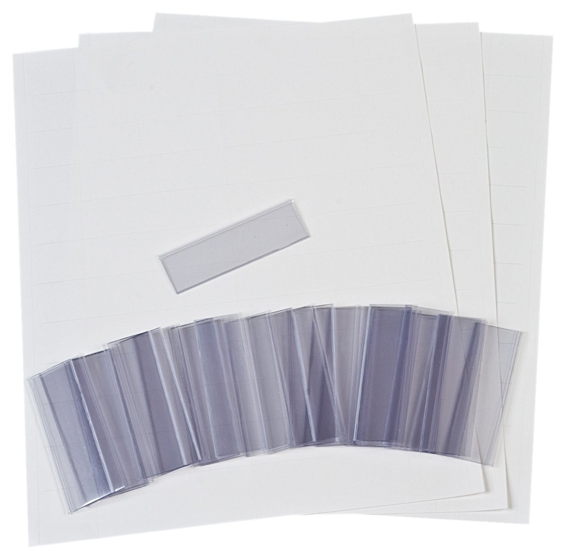 AkroMils 29301 Clear Protective Plastic Label Holder and Labels for 30210, 30…
