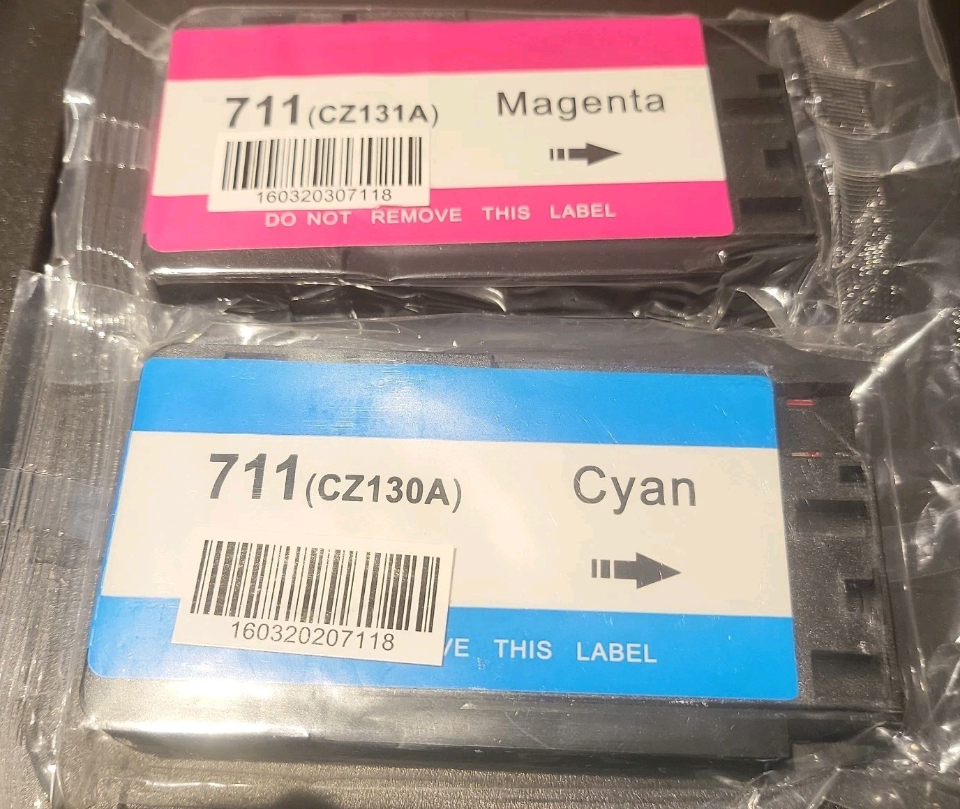 711 Designjet Ink Cartridge 2 pack of 1 (CZ131A) and 1 (CZ130A)