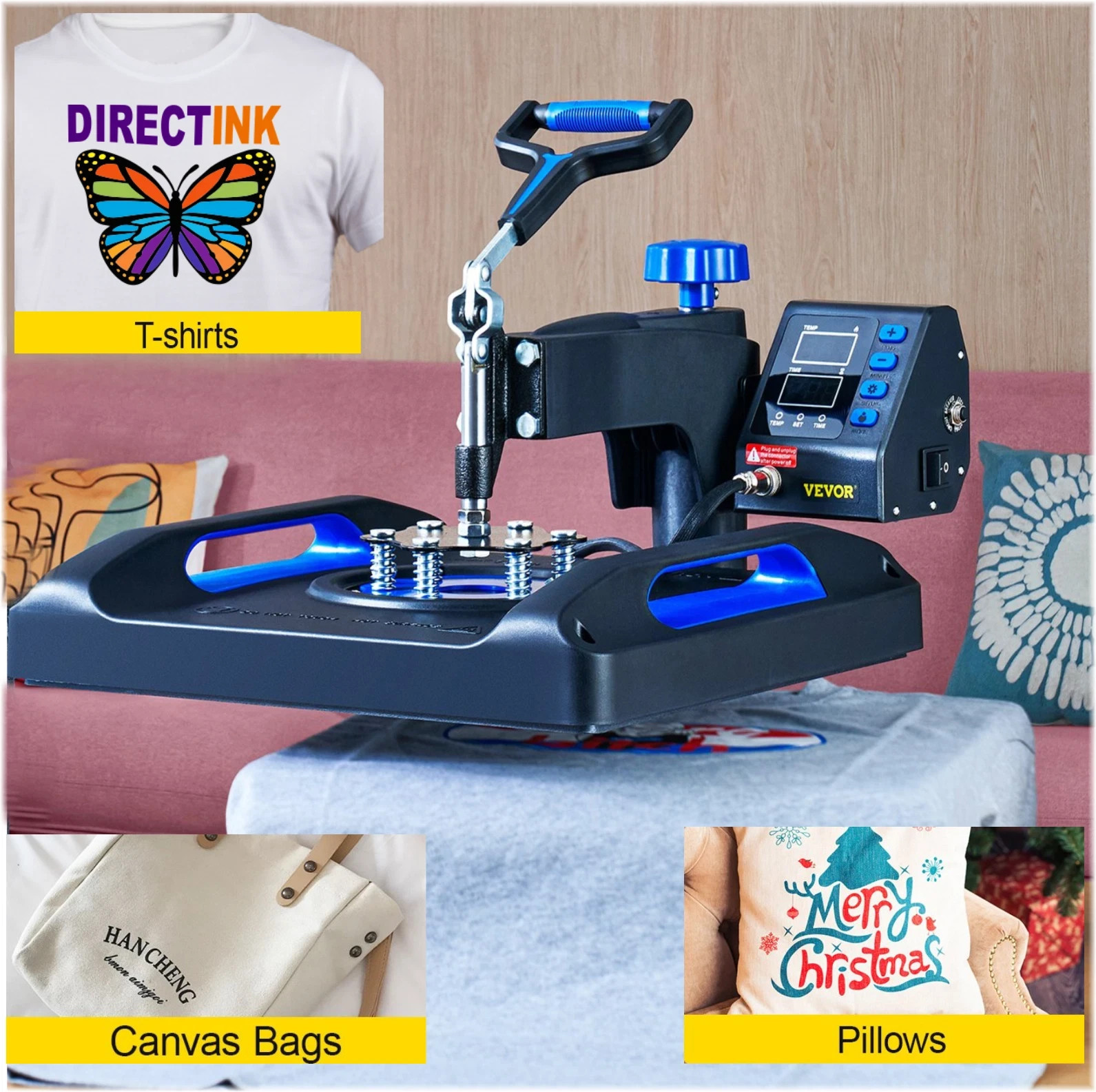 Epson Printer with DTF ink plus Heat Press 12″x15″ T-Shirt Maker Bundle