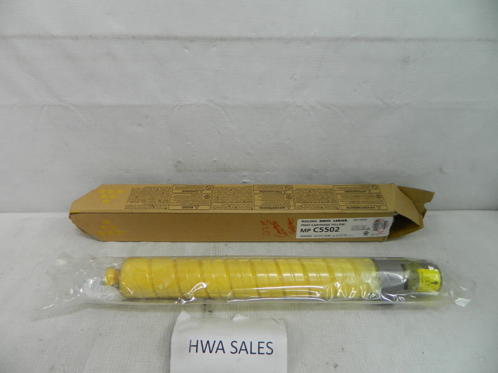 Genuine Ricoh MP C5502 841680 Yellow Print Cartridge NEW OEM OPEN BOX