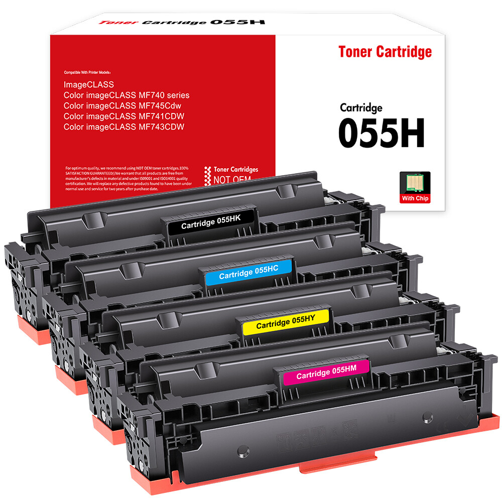 High Yield 055 Toner For Canon 055H ImageCLASS MF743CDW MF741CDW LBP664CX LOT