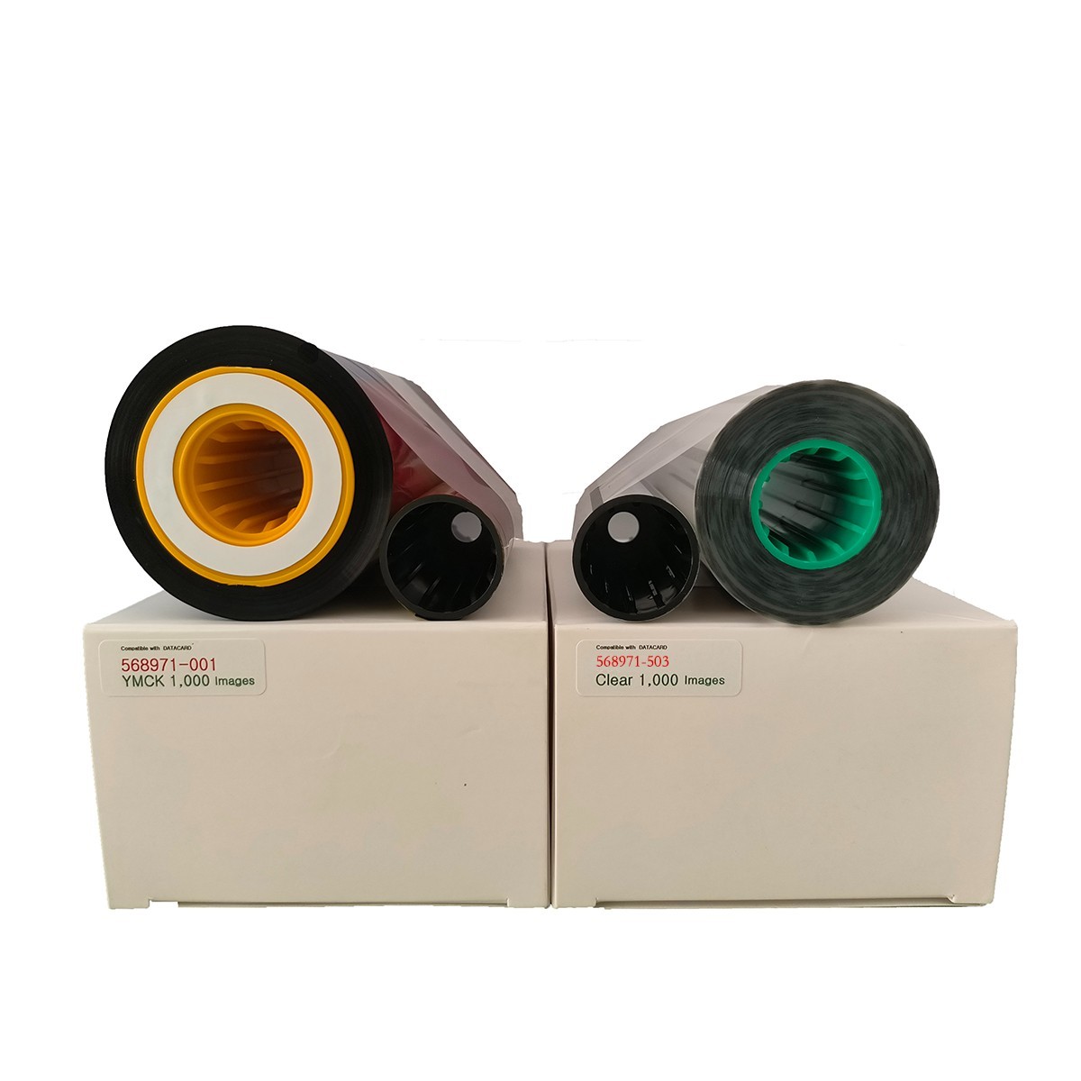 1 Set Ribbon & Film For Datacard SR200 SR300 PR90 568971-001 YMCK -1000 Prints