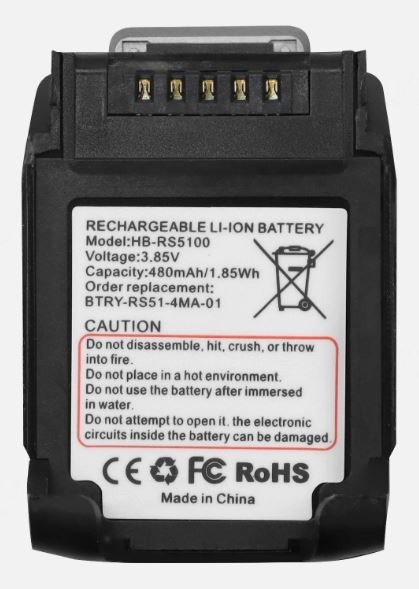 For Zebra RS51 RS5100 2D Bluetooth Ring Scanner Replacment Battery BT-000397