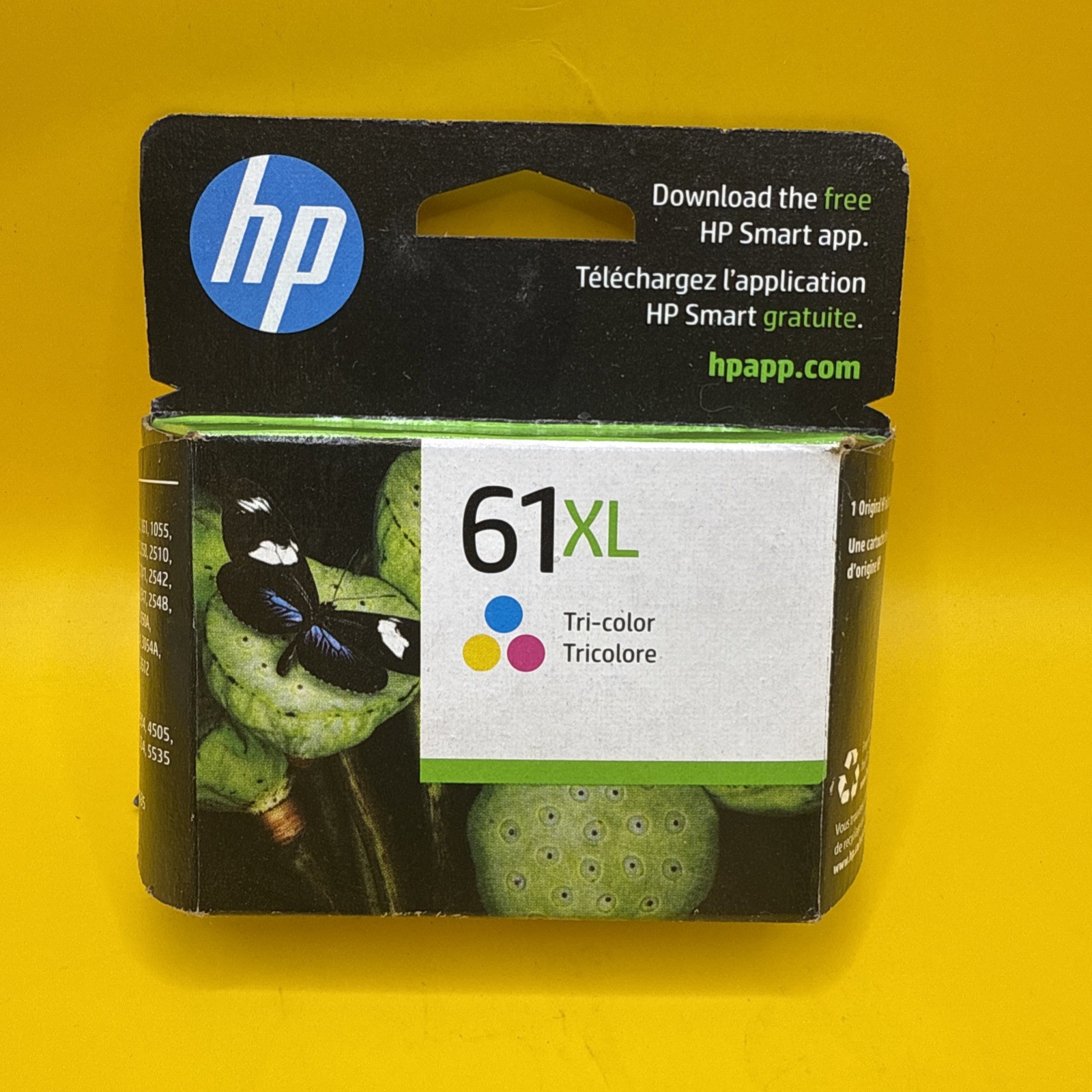 HP 61XL Single Ink Cartridge High Yield, Tri-color Exp Oct 2023