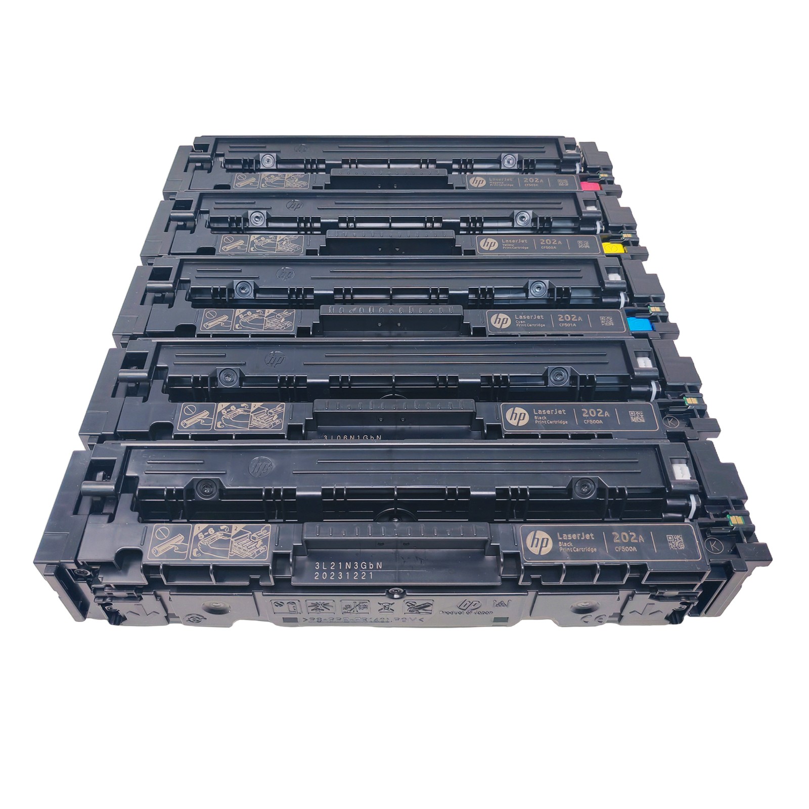 5PK BCYM Toner Set for HP 202A CF500A-CF503A Color LaserJet Pro M254 M281/M280
