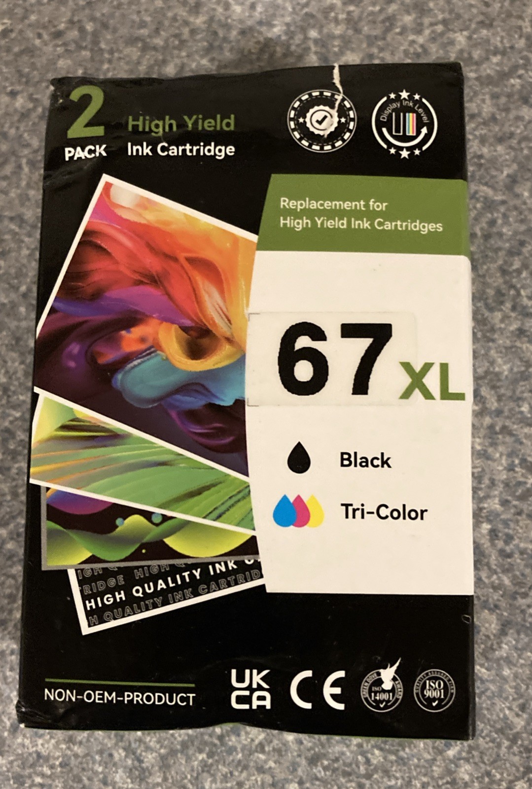 67XL Ink Cartridge for HP Ink 67 Deskjet 2700 2755 2752 4152 4155 Envy 6055 6455