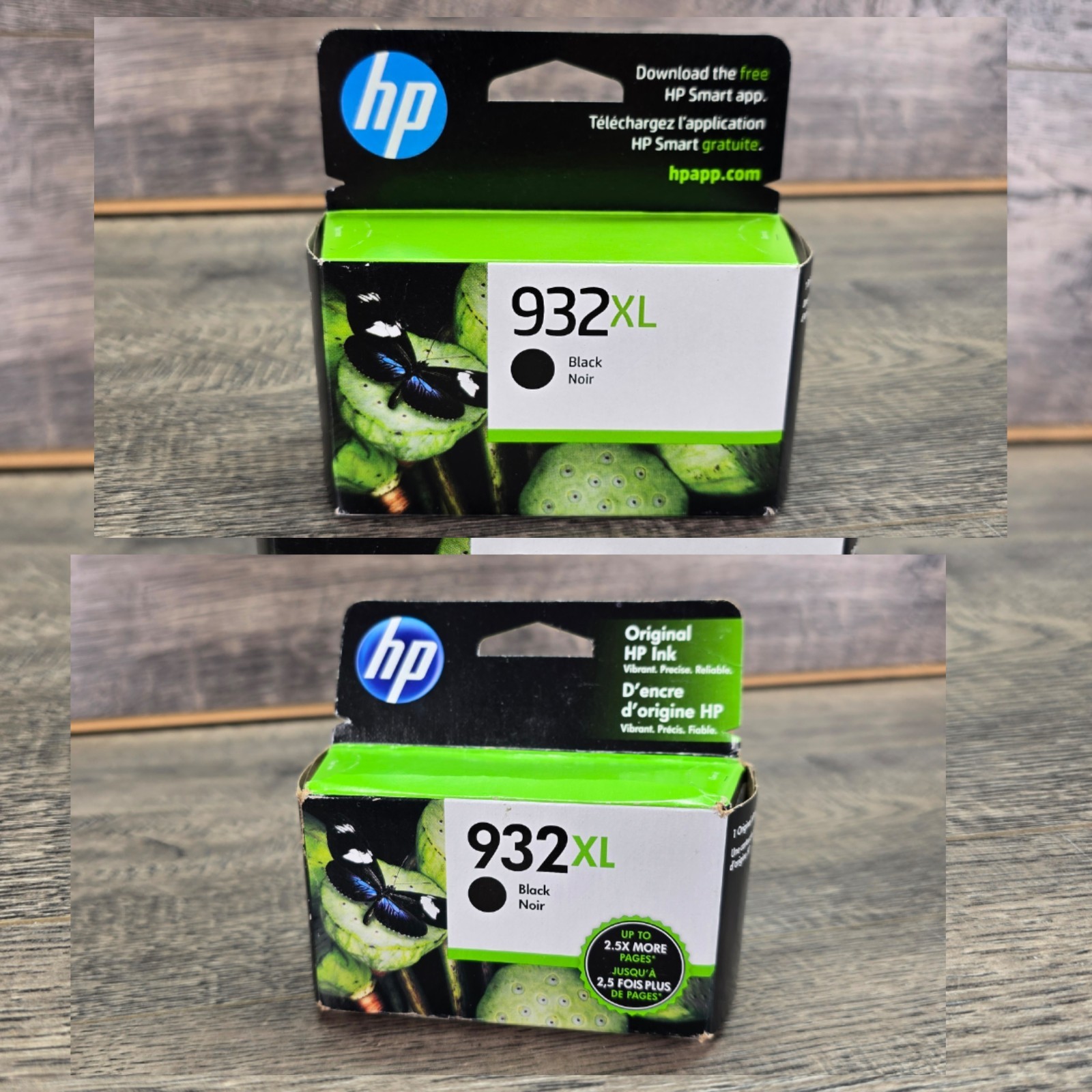 Brand New HP 932XL Genuine Black Ink Cartridge High Yield – Lot Of 2 – 2027