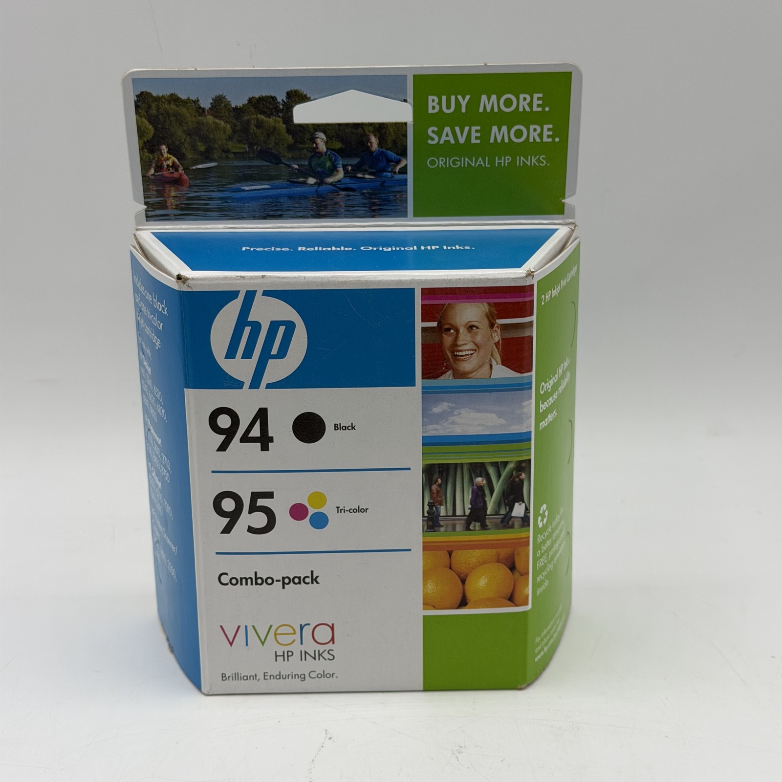 HP C9354FN 94 95 Combo Black Tri-Color Ink Cartridge Vivera Deskjet Officejet