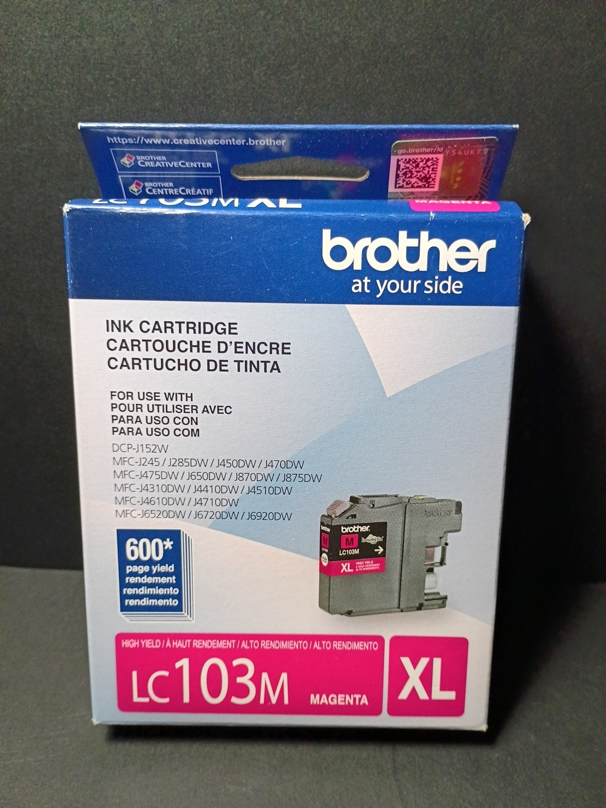 New Geneuine Brother LC103M LC-103XL Innobella High-Yield Ink Magenta
