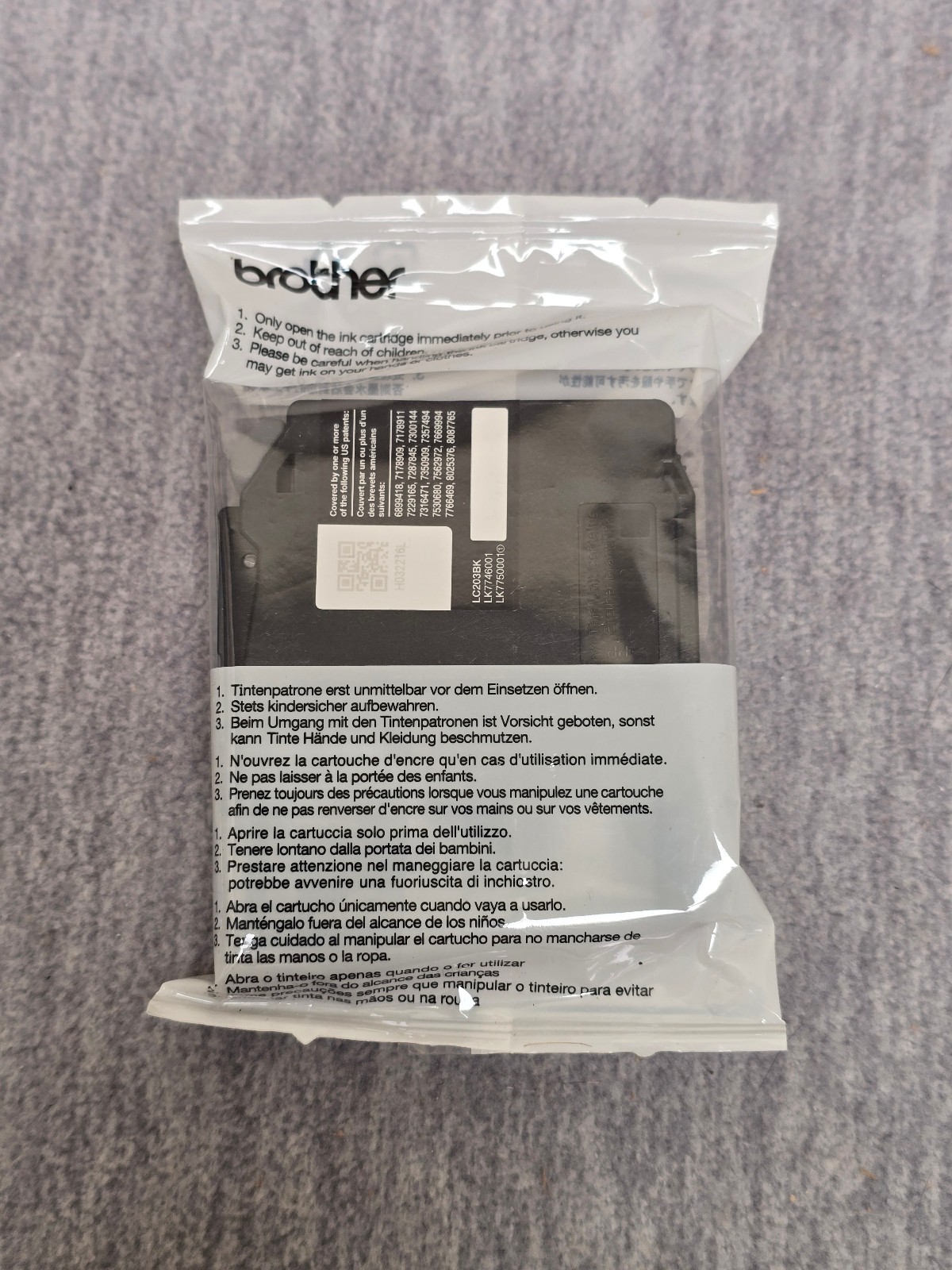 Brother LC203BK XL Black Ink Cartridge Genuine OEM