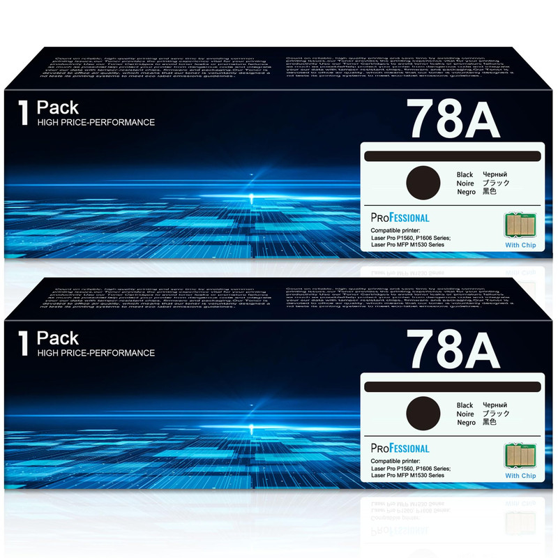Gorlenke 78A Black Toner Cartridge 2-Pack Replacement For Hp 78A Toner
