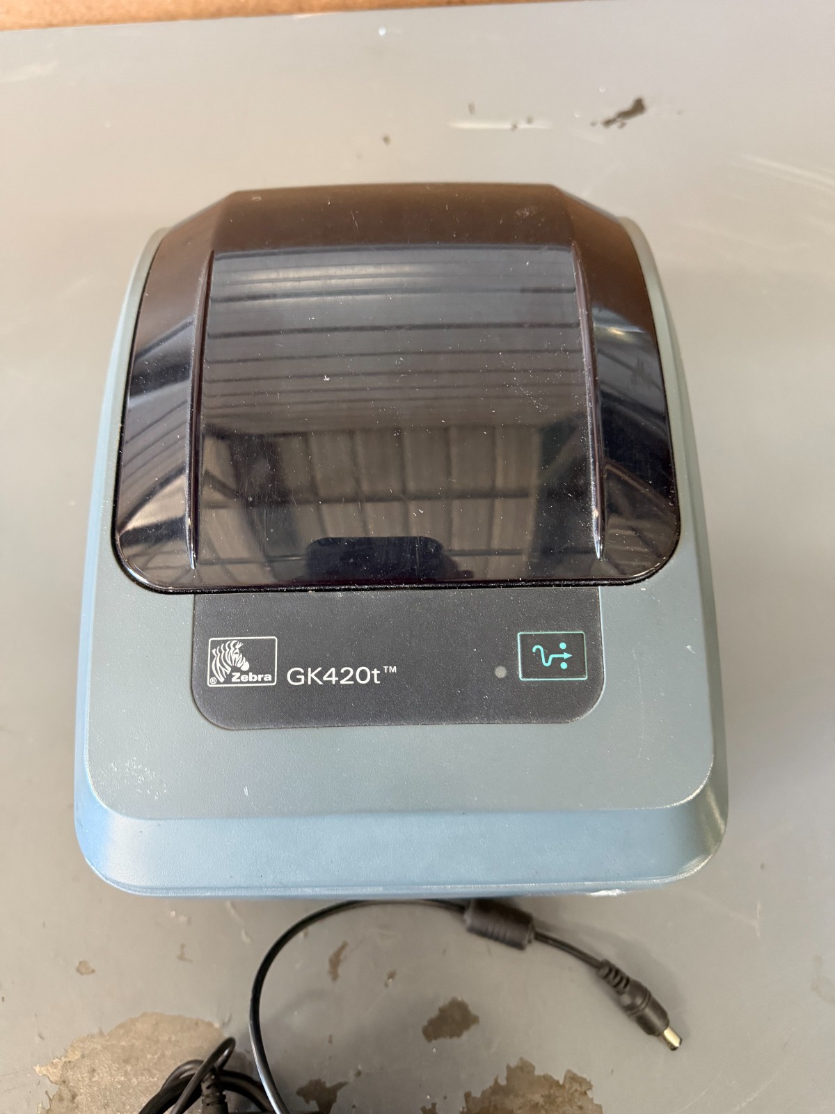 1x Zebra GK420T Thermal Label Printer, USED
