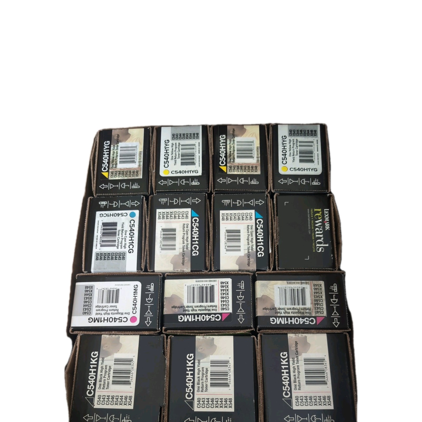 Lexmark printer ink lot of 6. Black, Yellow, Cyan, and Magenta.
