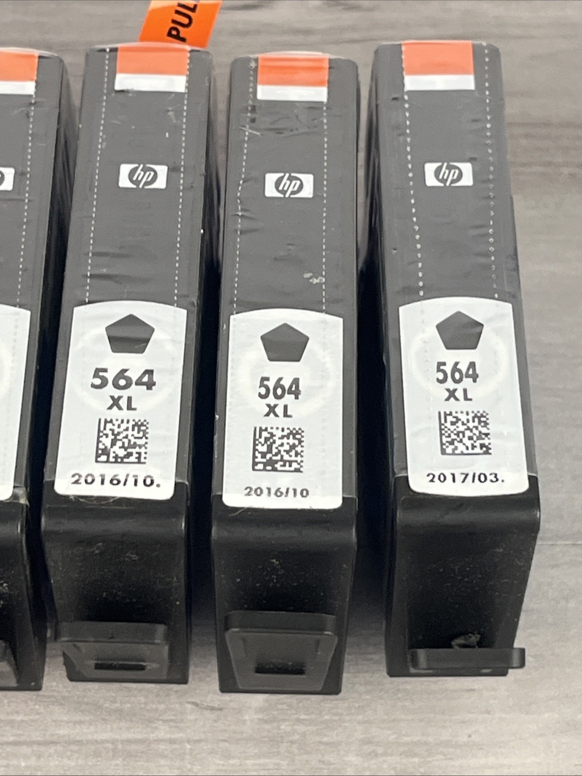 GENUINE NEW HP 564XL (CN684WN) Black Ink Cartridge Lot of 6 Exp 2016-2017