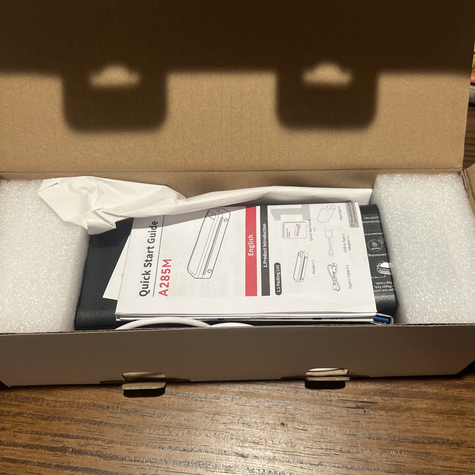 Phomemo M835 Portable Thermal Printer 300DPI Inkless Bluetooth A4 Letter New