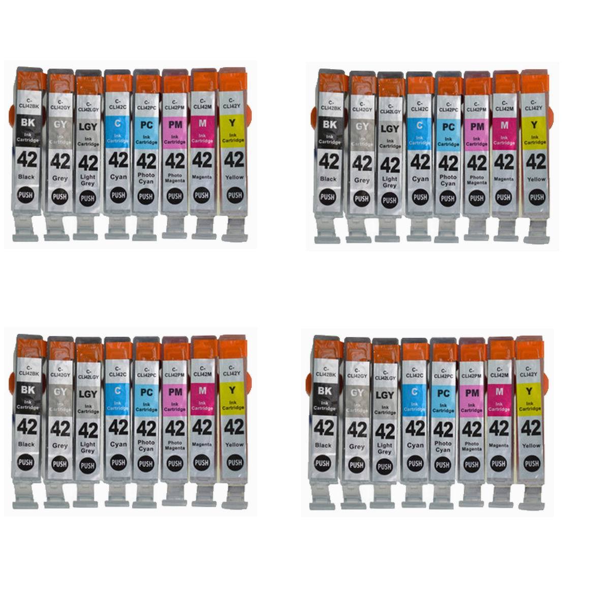 32PK CLI-42 CLI42 42 INK CARTRIDGE FOR CANON PRINTER Pixma Pro-100 Pro100