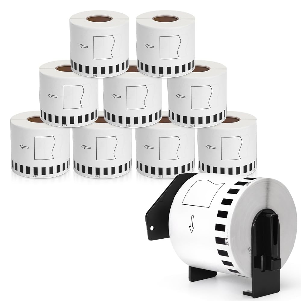 MarkDomain DK-22205 2.4″ x 100ft Continuous Label Paper Roll Compatible Brother