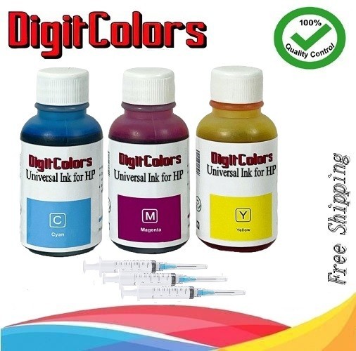 4-color 30ml bottle refill ink for Hp Printer ink cartridges w tools Universal