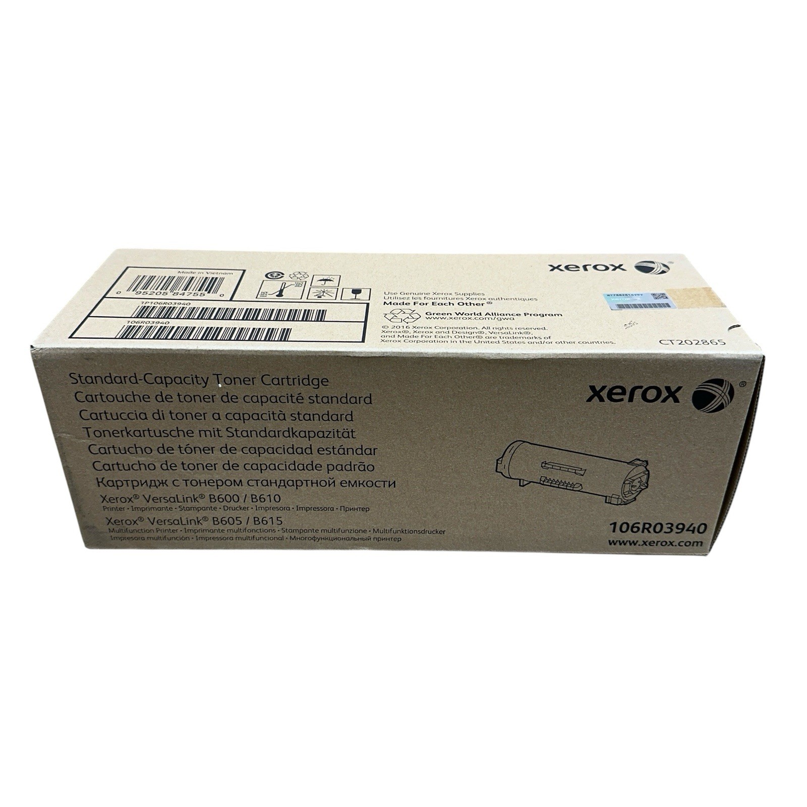 Xerox Original Toner Cartridge – Black (106R03940) SEALED
